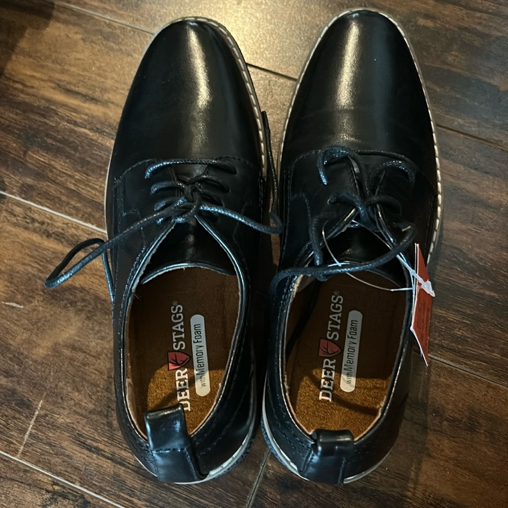 Black dress shoes for boys size 2.5 New for church